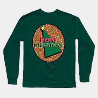 Christmas Tree  Colours Leopard Pattern Long Sleeve T-Shirt